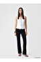 Black V-Neck Striped Women's Classic Vest by Güli̇s Gi̇yi̇m - 5