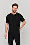Men's Trend Short Sleeve Striped Casual Black Knitwear T-Shirt - 6