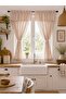 ستارة خلفية مزينة بالشراشيب بتصميم بوهو طبيعي مريح - ذات جناح واحد، متناسقة مع الديكور الريفي والكورنيش - 3
