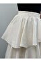 Women's Tensel Modal Fabric Layered Ruffled Maxi Skirt - 51932 - 4