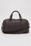 Brown Faux Leather Unisex Water-Resistant Travel & Fitness & Sports Bag with Shoulder Strap - 00125 - 2