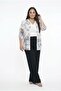 Women's Elastic Waist Lined Wide Leg Plus Size Chiffon Trousers - 3