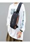 Aashz Fashion Anti-Theft Sling Bag with Password Lock, USB Charging Port, Black and Bronze - 2