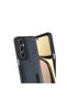 Realme C65 Compatible Leather Case with Sara Business Card Holder - Navy Blue - 6