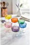 12-Color Glass Footed Mini Presentation Bowl and Turkish Delight Bowl - 3