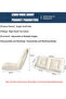 Recliner, 6-position adjustment, single sofa for the living room, bedroom, or bay window, foldable, reclining, and seating options, office break room bed - 3