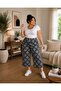 Women's Viscose Pocketless Battal Capri Relaxed Cut Plus Size - 2