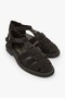 Women's Moni Brown Genuine Leather Suede Sandals - 4