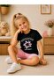 Super Star Printed Short Tights Girls' Summer Two-Piece Set - 3