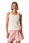 Women's Cotton Lounge Solene Sleeveless Tank & Shorts Set - Pink