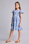 100% Cotton Half Sleeve Floral Combed Cotton Dress Girls H2702A826Hs - 2