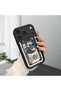 iPhone 17 Pro Max Compatible High-Quality Cartoon Printed Shockproof Black Silicone Case
