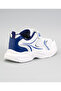 Panelled Hook & Loop Closure Memory Foam Shoes - Blue & White - 4