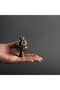 Vintage Style Mini Incense Holder - Elegant Copper Alloy with Intricate Dragon & Flame Design - 5
