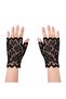 Black Lace Fingerless Short Gloves (5311) Elk43-Mhm21
