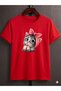 Unisex Oversize T-Shirt Cleaning Cat Printed 100% Cotton T-Shirt Comfortable Fit