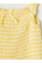 Trendlucky Square Neck Plaid Girls' Dress with Difference - 3