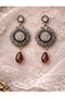 Brand Model Dangle Stone Earrings - 2