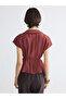 Lcw Everyday Brown Women's Shirt with Belt - 4