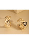 Quilted Luxe Gold Hoops