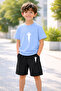 Boy's Shorts Set Printed Cotton Summer Comfortable Fit Sports Combination