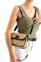 Women's Straw Weave Covered Baguette Chain Strap Cross Shoulder and Hand Bag (Length 15 cm Width 25 cm) - 2