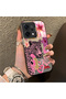 Oppo Reno 14 5g Compatible Silicone Edge Hard Back Case Couple Phone Case Leopard Pattern - 3
