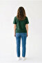 Women's Khaki Regular Full-Fit Cotton Combed Cotton Crew Neck T-Shirt - 6