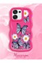 Oppo A6 Pro Compatible Case Camera Protector Red Silicone Couple Phone Case Butterfly Pattern - 2