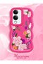 Vivo Y19S Compatible Case Camera Protector Red Silicone Couple Phone Case Floral Pattern - 2