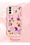 Samsung Galaxy A13 5g Compatible Case Camera Protector Pink Silicone Couple Phone Case Floral Pattern - 2