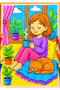 Cozy Coloring Book for Girls |   Cute Daily Life Themed A4 Large Size 32 Pages - 7