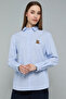 Teddy Detail Shirt with Classic Collar and Long Sleeves
