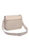 Multi-Pocket Daily Medium Size Waterproof Crinkle Fabric Women's Shoulder Bag Beige - 3