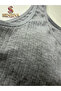 6-Piece Ribbed Thick Strap Bustier - with Removable Pads - Cotton Crop Half Tank Top - Wire-Free Comfort (6 Pieces) 2 White - 2 Black - 2 Gray - 7