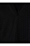 Black v-neck embroidered blouse - 2