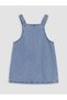 Lcw Baby Blue Bowknot Baby Girl Jean Salopet Dress - 8