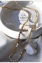 Xuping Minimal Pul Ezme Chain 14K Steel Necklace