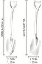 2pcs Creative Dessert Scoop Ice Spoon - Portable & Durable for Home, Restaurant, Hotel, Outdoor Camping - 7