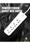 Power Extension Socket with Switch – Heavy Duty Electrical Extension Board with High-Quality Copper, Safe Multi-Purpose Power Strip for Home & Office - 5
