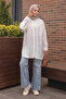 White Sequin Embroidered Shirt - 3
