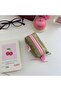 Khaki Satin Lined Mini Wallet/ AirPods Case/ Bag Charm/Keychain/ Heart Detailed