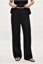 Women's Giselle Halter Neck Tie Blouse Elastic Waist Pants Woven Black Bottom Top Set - 4