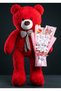 90cm Red Large Plush Teddy Bear with Pink Birthday Teddy Bear Bouquet, Balloon and Happy Birthday Card Detailed Gift Set - 5