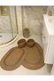 Jute, Wicker, Bathroom Mat Set, Bathroom, Set, Toilet Set, 4-Piece - 4