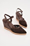 Monako Italian Lace-Detail Padded Heel Shoes