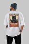 For the Sake of Cats 113 Cat Printed White Oversize T-Shirt 100% Cotton Unisex Cat Lover Premium Design - 4
