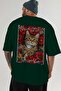 1 Cat for Every Cat Lover Printed Green Oversize T-Shirt 100% Cotton Unisex Cat Lover Premium Design - 6