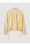 Yellow Tie-Waist Women's Shirt by Güli̇s Gi̇yi̇m - 6