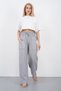 Muslin Palazzo Trousers Women's Summer Loose Wide Leg Casual Comfortable Elastic Waist Pocketed Daily Stylish Trousers - 2